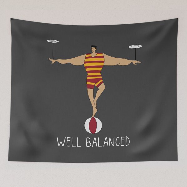 Item preview, Well Balanced. Funny play on words. Double meaning. designed and sold by JellyBeenzz.