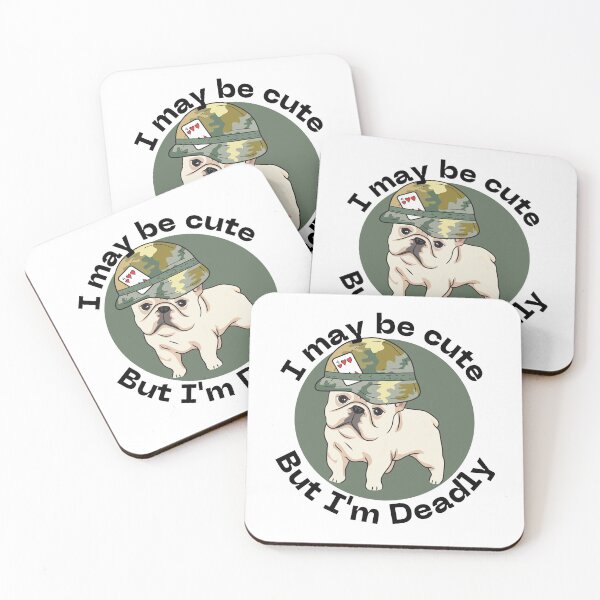 Item preview, Cute army bulldog but deadly designed and sold by lolmaned.