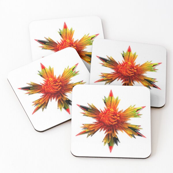Item preview,  Xmas Snowflakes  Red yellow Green flower Star by Iritof designed and sold by iritof.