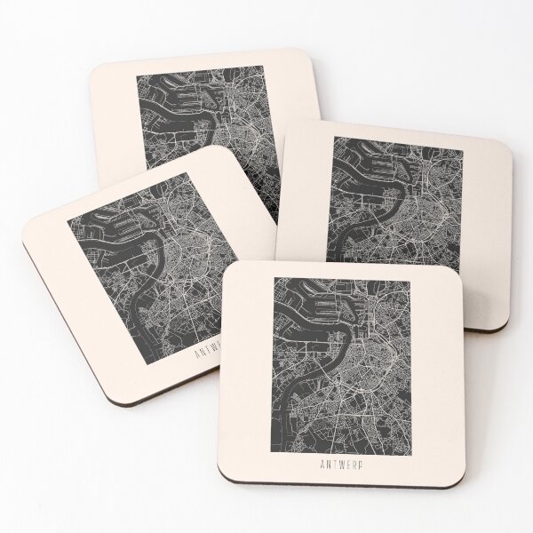 Item preview, Antwerp City Street Map Dark designed and sold by Teecha.