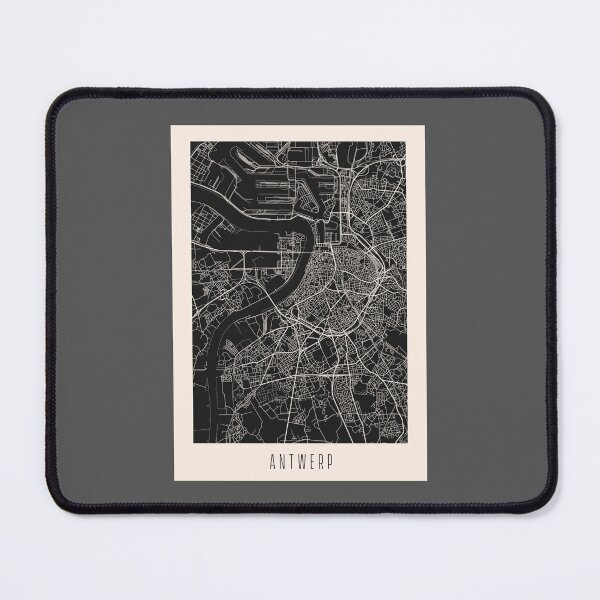 Item preview, Antwerp City Street Map Dark designed and sold by Teecha.