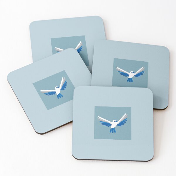 Item preview, white & blue bird designed and sold by DreamingLizard.
