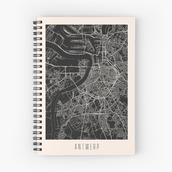 Item preview, Antwerp City Street Map Dark designed and sold by Teecha.