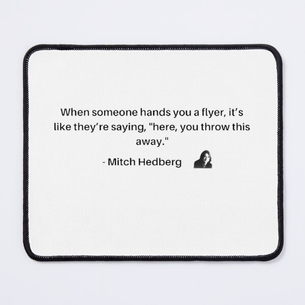 Item preview, Mitch Hedberg - Flyer designed and sold by rawsavon.