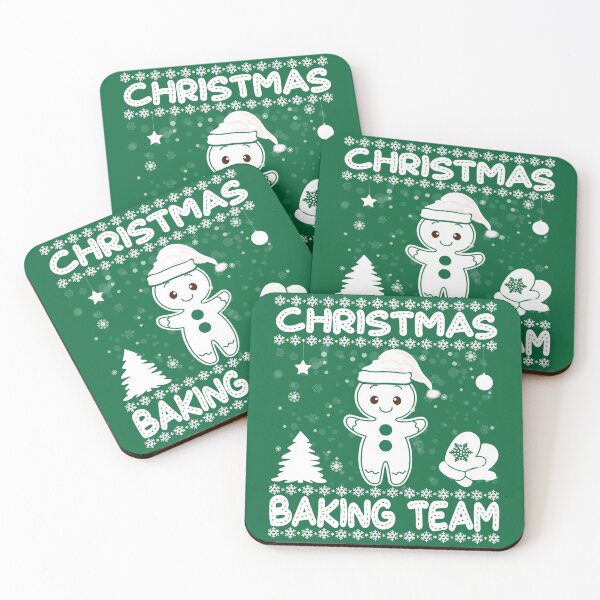 Item preview, Christmas Santa's Frosting Cookies Baking Team designed and sold by PinkPandaDesign.