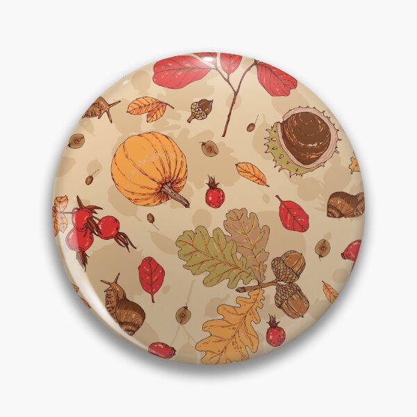 Item preview, Pumpkin. Autumn botanic pattern on light beige 1 designed and sold by Yulia Chepurova.