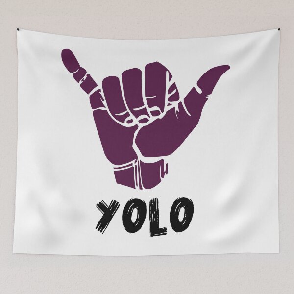 Item preview, Yolo Purple Black Design by Yediwear designed and sold by Yedi-wear.