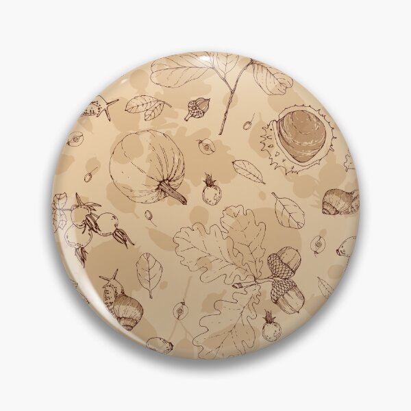 Item preview, Pumpkin. Autumn botanic pattern on light beige 2 designed and sold by Yulia Chepurova.