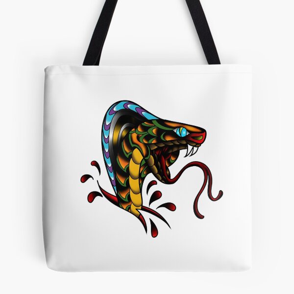 Item preview, Traditional Tattoo Drawing Snake Head Print designed and sold by FlyingSeas.