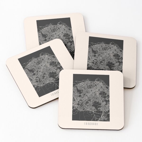 Item preview,  Edinburgh City Downtown Street Map Dark designed and sold by Teecha.