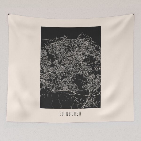 Item preview,  Edinburgh City Downtown Street Map Dark designed and sold by Teecha.