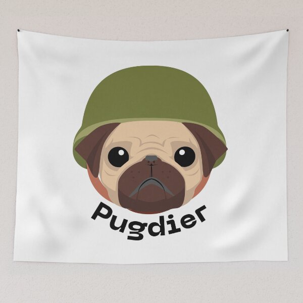 Item preview, Pug + Soldier = Pudgier designed and sold by lolmaned.