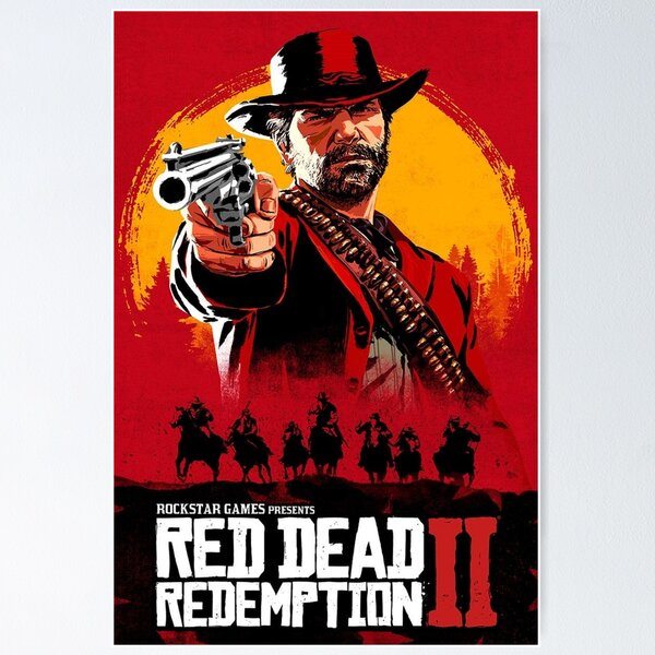 Red Dead Redemption 2 Poster Arthur Morgan Print Man Cave Gift Art