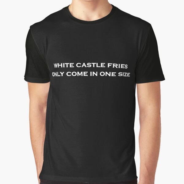 Vista previa del artículo con la obra «Las papas fritas White Castle solo vienen en un tamaño. Camisetas divertidas retro de los años 80.», diseñado y vendido por FlintPhoenix.