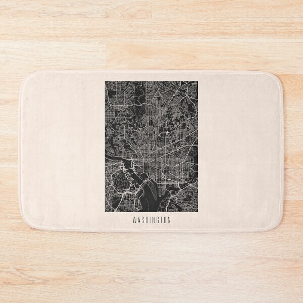 Item preview, Washington City Street Map Dark designed and sold by Teecha.