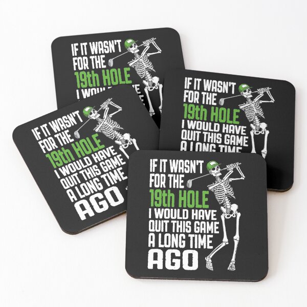 Item preview, Golf 19th Hole Game Quitter Funny Skeleton Golfer Quote designed and sold by GrandeDuc.