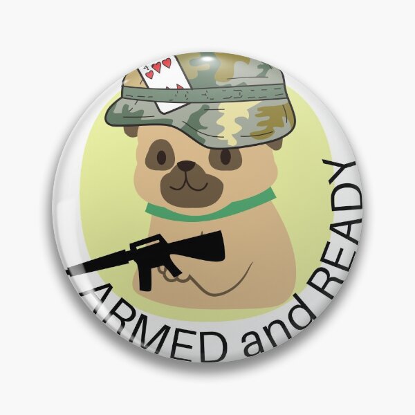 Artikelvorschau, Mops-Armee bewaffnet und bereit entworfen und verkauft von lolmaned.