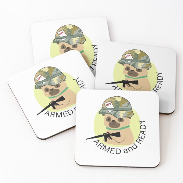 Item preview, Pug Army Armed and Ready designed and sold by lolmaned.