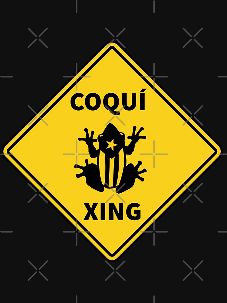 "Frog Crossing Sign COQUÍ XING Puerto Rico's National Frog " T