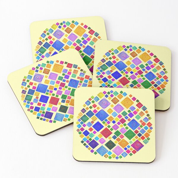 Item preview, #DeepDream Color Squares Square Visual Areas 5x5K v1448810610 Transparent background designed and sold by blackhalt.