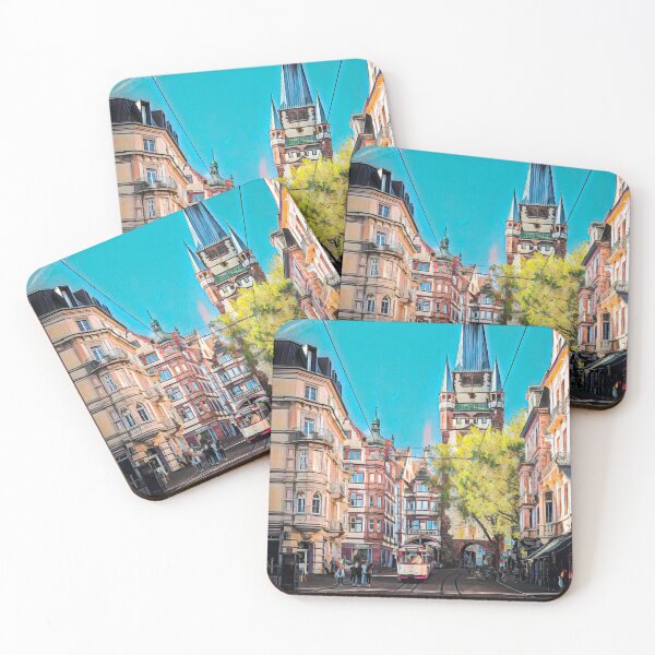 Item preview, Streets of Freiburg designed and sold by Sofia-Draws.