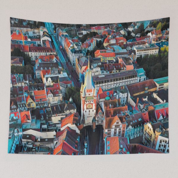 Item preview, Freiburg Skyline designed and sold by Sofia-Draws.