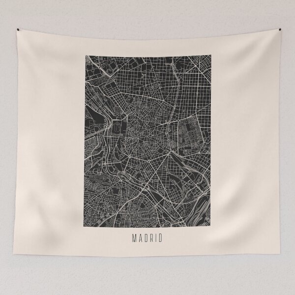 Item preview, Madrid City Street Map Dark designed and sold by Teecha.