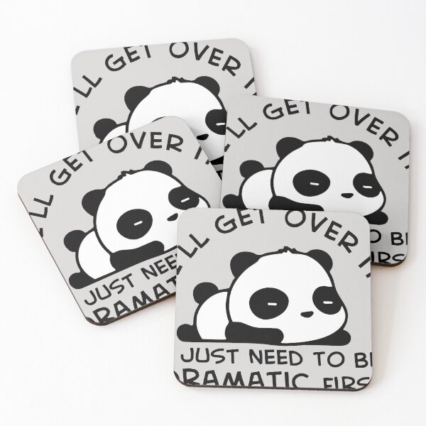 Item preview, I'll get over it, dramatic , panda, trending , sassy mom tshirt designed and sold by Gordag22222.