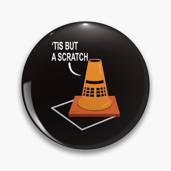 Item preview, Tis But A Scratch (white) designed and sold by Throttle & Threads.