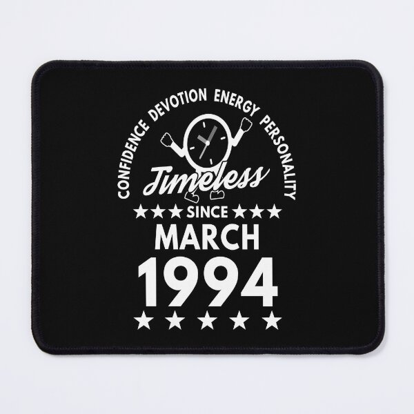 Item preview, March Birthday Timeless Person - 1994 - White Text designed and sold by MoonsmileProd.