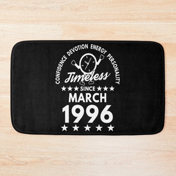 Item preview, March Birthday Timeless Person - 1996 - White Text designed and sold by MoonsmileProd.