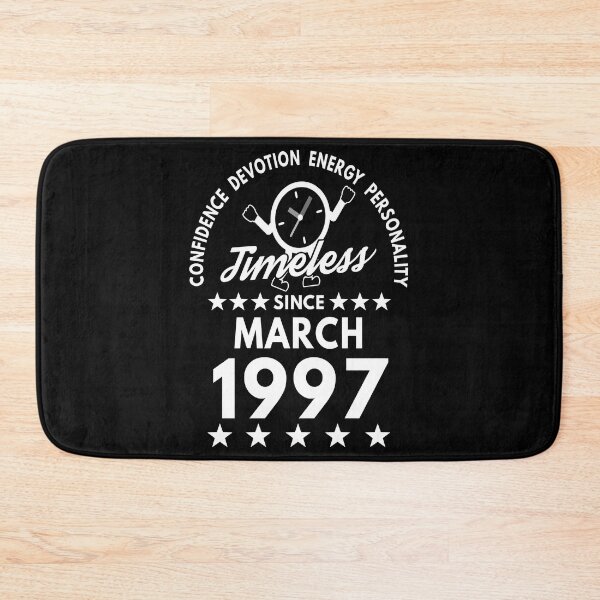 Item preview, March Birthday Timeless Person - 1997 - White Text designed and sold by MoonsmileProd.