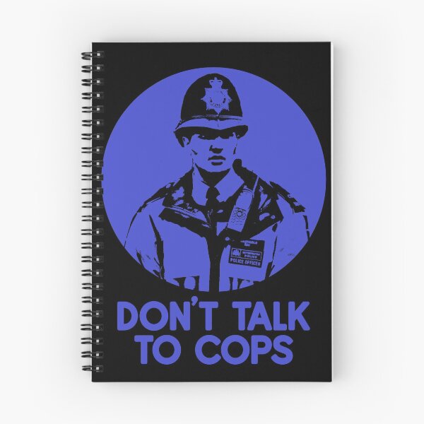 Item preview, Don't Talk To Cops Stencil designed and sold by RevolutionInPaint.