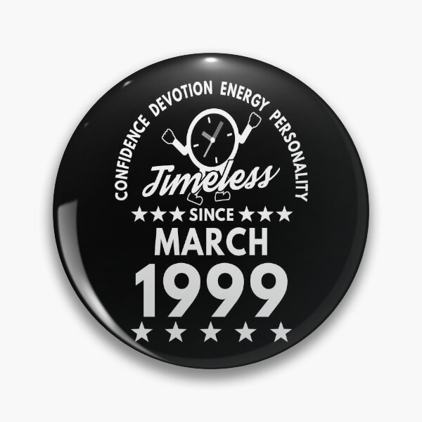 Item preview, March Birthday Timeless Person - 1999 - White Text designed and sold by MoonsmileProd.