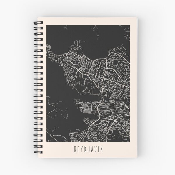 Item preview, Reykjavik City Street Map Dark designed and sold by Teecha.
