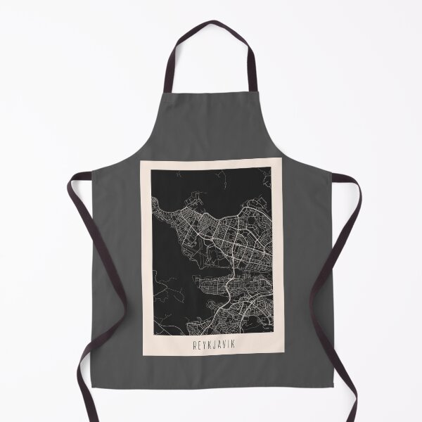 Item preview, Reykjavik City Street Map Dark designed and sold by Teecha.