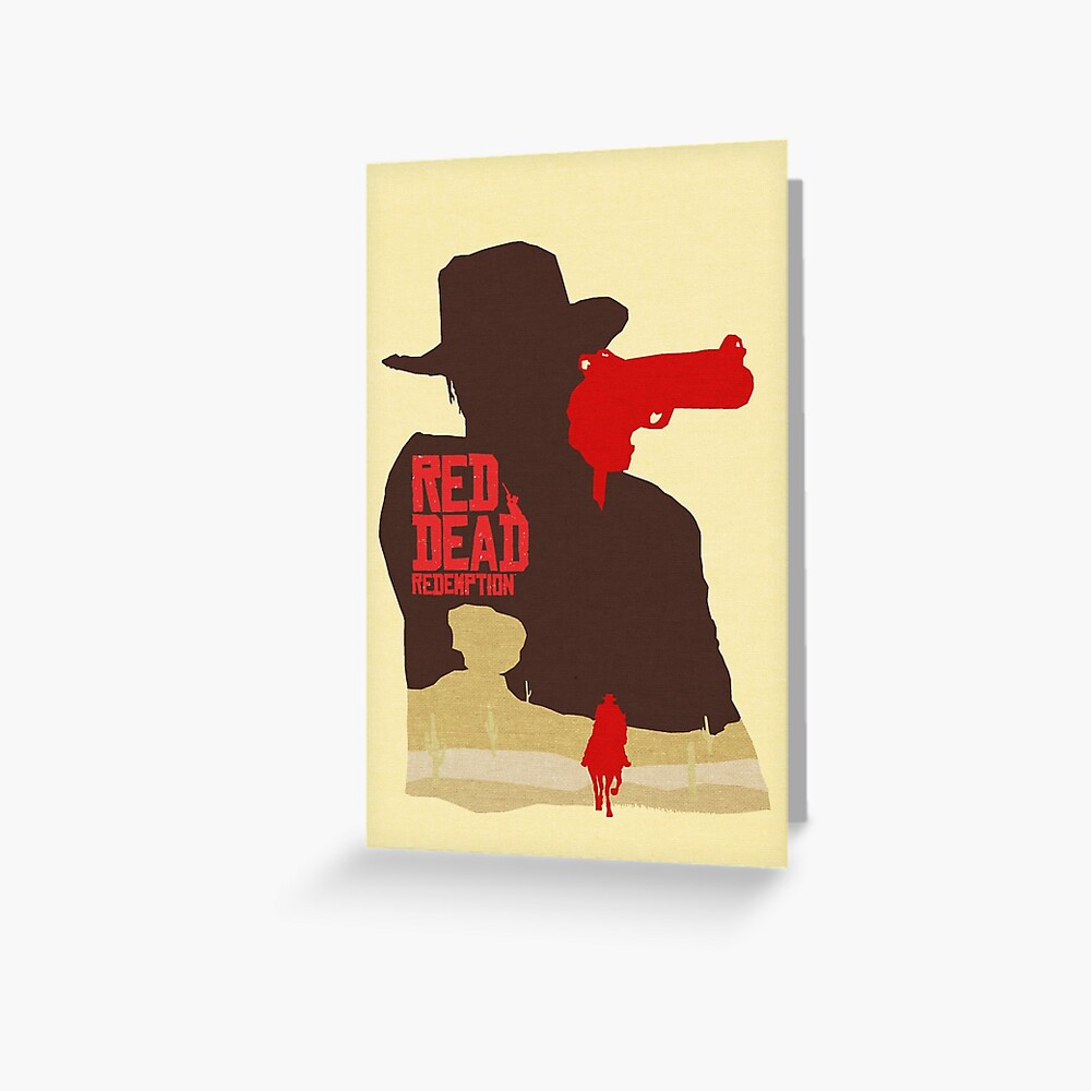 Arthur Morgan Video Game Artwork Greeting Card for Sale by Vintage-Travler