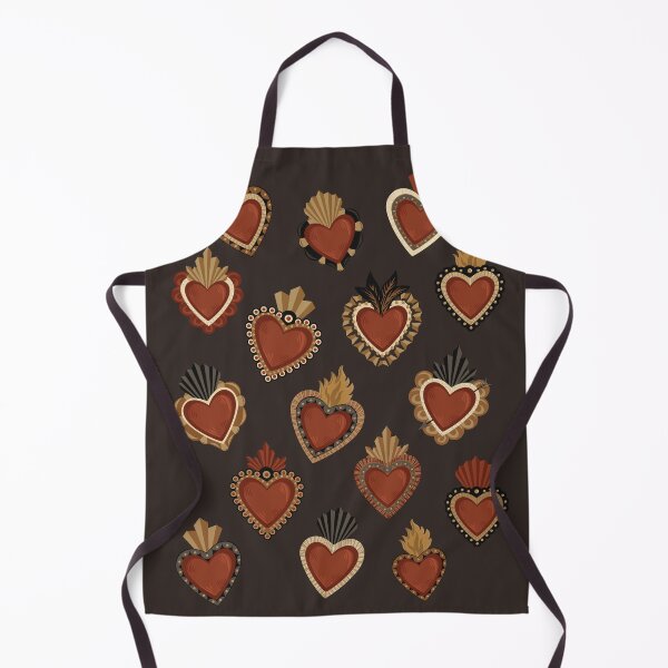 Item preview, Vintage Mexican Sacred Hearts Pattern by Akbaly designed and sold by Akbaly.