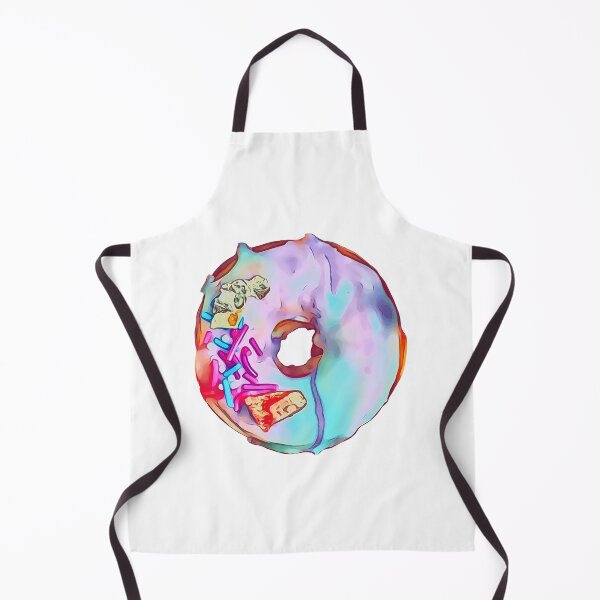 Item preview, Marbled Blue Swirls Doughnut Design designed and sold by Dough-Nutty.