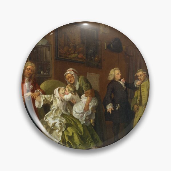 Artikelvorschau, Ehe A-la-Mode: 6. Der Tod der Dame von William Hogarth (1743) entworfen und verkauft von allhistory.
