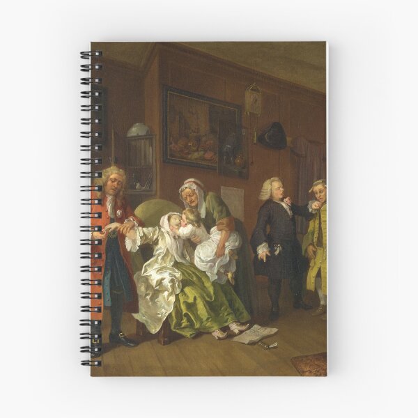 Item preview, Matrimonio A-la-Mode: 6. La muerte de la dama de William Hogarth (1743) designed and sold by allhistory.