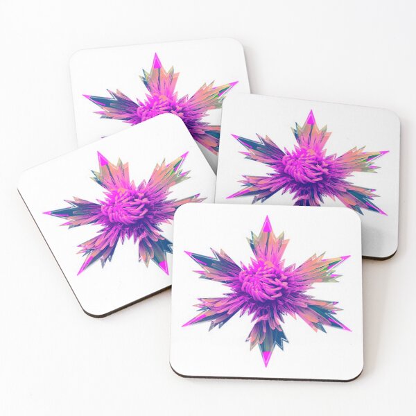 Item preview, Snowflakes Hot- Pink flower Star by Iritof designed and sold by iritof.