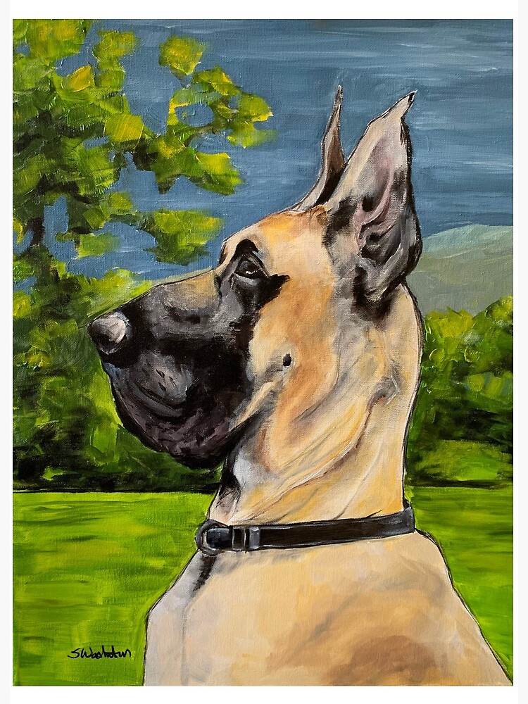 Great dane 2024 canvas art