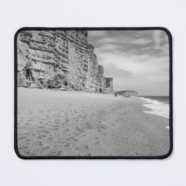 Item preview, West Bay beach, Dorset - black and white designed and sold by cdkphotos.