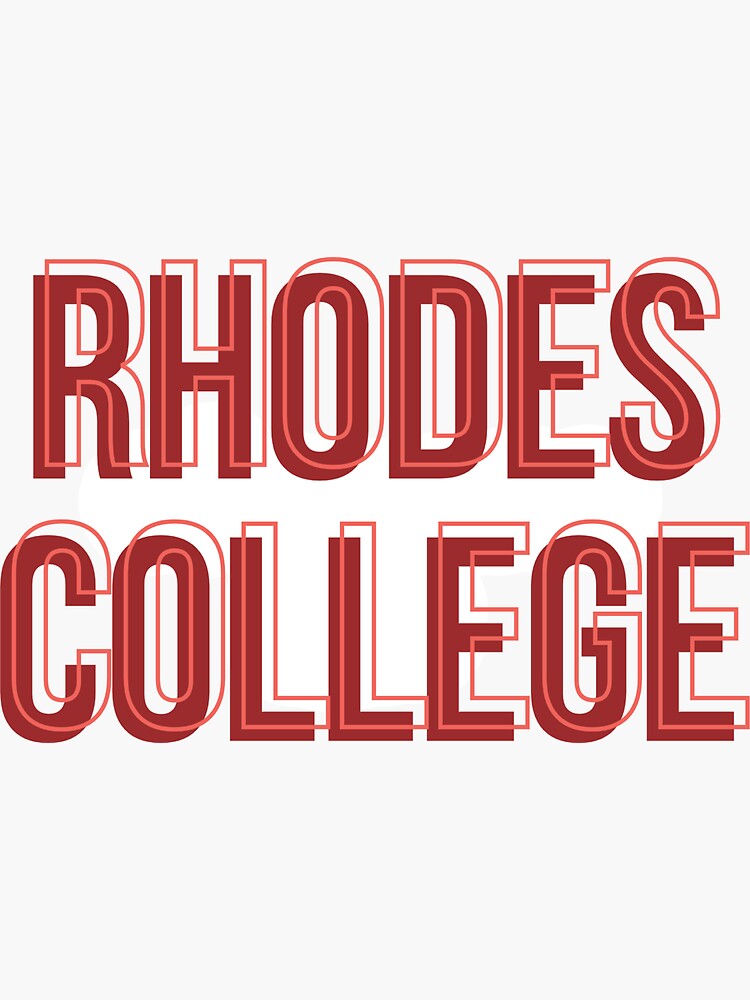 "Rhodes College" Sticker for Sale by anna621 Redbubble