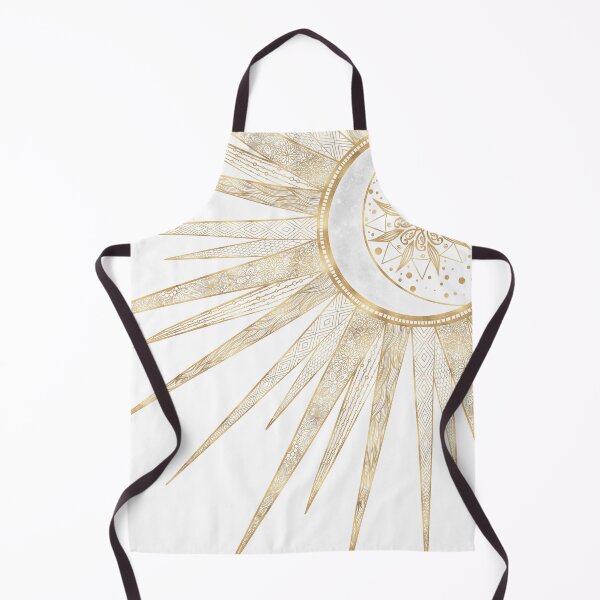 Item preview, Elegant Gold Doodles Sun Moon Mandala Design designed and sold by NdesignTrend.