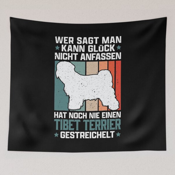 Item preview, Tibetan Terrier happiness touching Tibetan dog designed and sold by madgrfx.