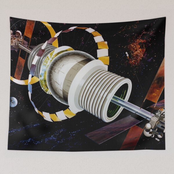 Item preview, NASA ARC Bernal Sphere Exterior Art designed and sold by bobbooo.