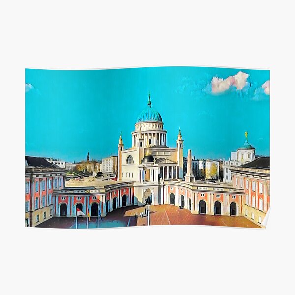 "Potsdam Skyline" Poster for Sale by Sofia-Draws | Redbubble