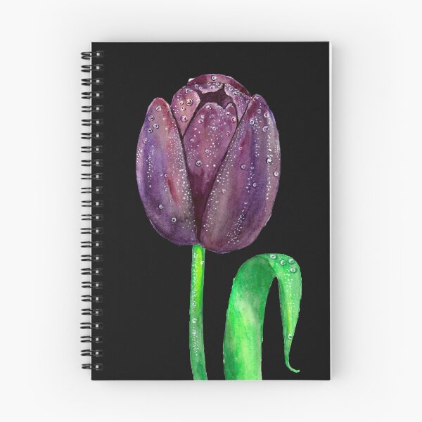 Artikelvorschau, Black tulip with dew drops entworfen und verkauft von MariaY25.